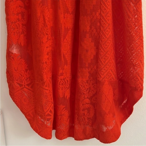 NWOT Anthropologie Maeve Long-Sleeve Collared Shirt Dress Coverup Red - Picture 12 of 16